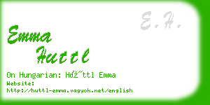 emma huttl business card